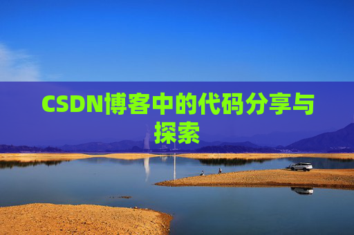 CSDN博客中的代码分享与探索